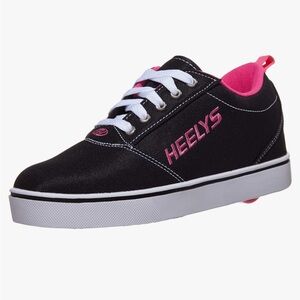 Heelys Black and Pink Skate Sneakers with Wheels Size Youth 4 / Women’s 5